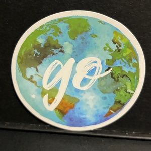 WORLD " GO" STICKER
